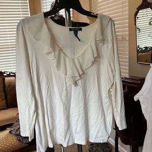 Ralph Lauren Ruffle Neck shirt